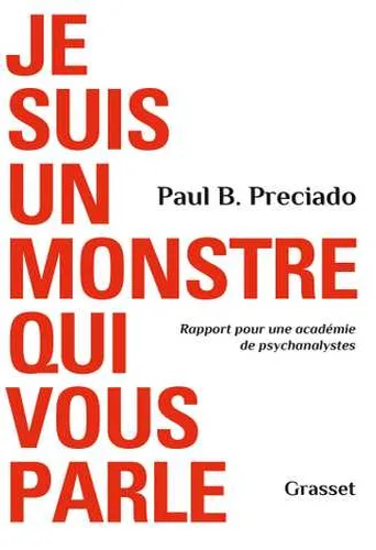 Couverture : Je suis un monstre qui vous parle