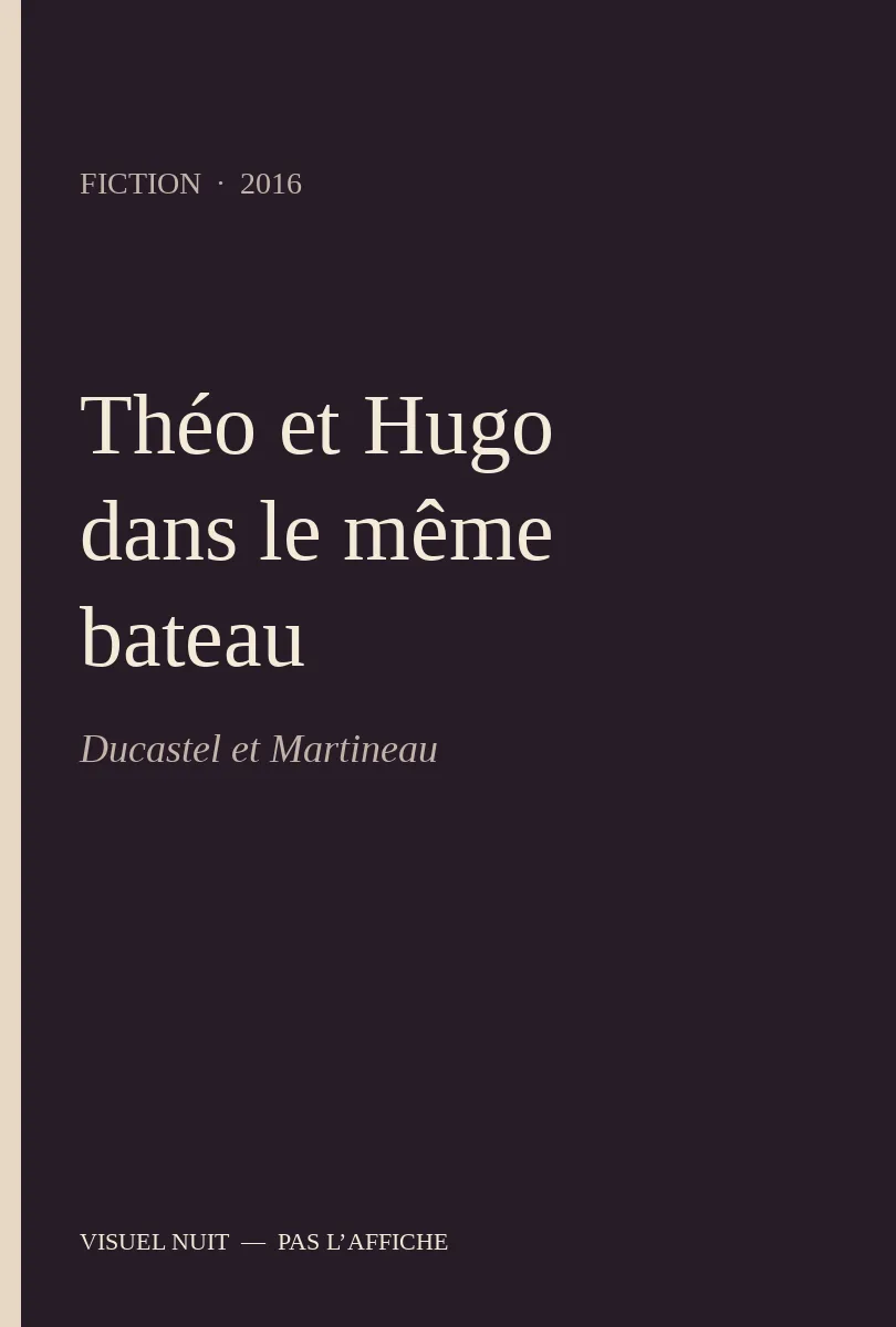 Visuel : Théo et Hugo dans le même bateau